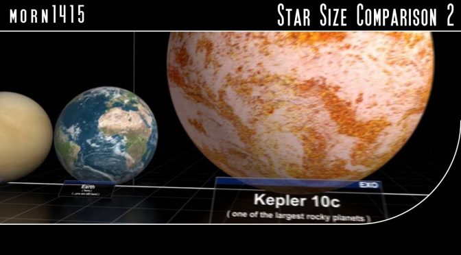 Size Comparison of Stars and the Universe
