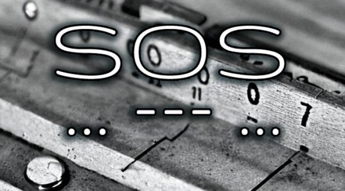 SOS and ...---... Morse code